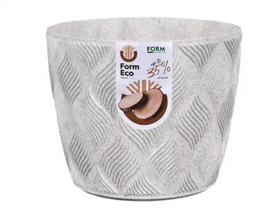 Immagine prodotto di Nohel Garden Coprivaso FLOW PETIT ECO WOOD plastica d23x21cm