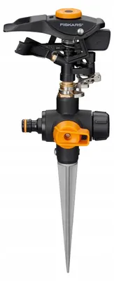 Produktbild von FISKARS pulsierender rotierender Gartensprenger für 500m² Rasenfläche
