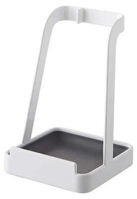 Produktbild von Topfdeckelhalter und Löffelablage - Mit Tropfablage für Kochlöffel und Pfannendeckel - Küchenorganizer - 15x11x11 cm