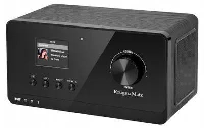 Image de Krüger&Matz KM0816.1 Radio Internet Noir + FM