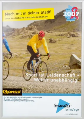 Produktbild von FRANKEN Plakatrahmen "Outdoor" DIN A0 25 mm Rahmenprofil