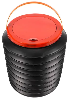 Productafbeelding van Solidchoice - Opvouwbare Emmer met Deksel voor Kamperen en Wateropslag