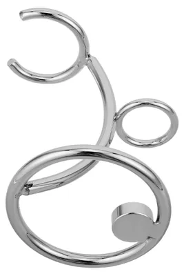 Produktbild von Rasierhalter aus Edelstahl mit rutschfester Basis für Herren