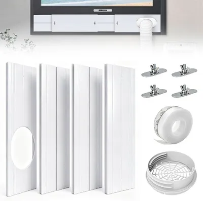 Produktbild von Klimaanlage Fensterabdichtung für Mobile Klimageräte 43-140 cm Hitzeschutz für Fenster & Dachfenster