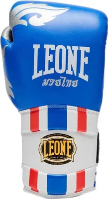 Produktbild von Leone1947 Thai Style Leder Künstliche Boxhandschuhe Blau 14 oz Blau 14 oz