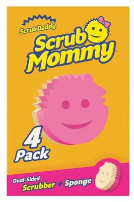 Productafbeelding van Scrub Daddy Scrub Mommy, schuurspons, ideaal voor het schoonmaken van pannen en andere keukenaccessoires, reinigingsmiddel
