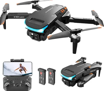 Produktbild von Dron s kamerou HD 1080P, FPV WiFi živý přenos dron pro děti začátečníky, 2 baterie dlouhá doba letu, trajektorie letu, vyhýbání se překážkám, vzlet/přistání jedním tlačítkem, bezhlavý režim