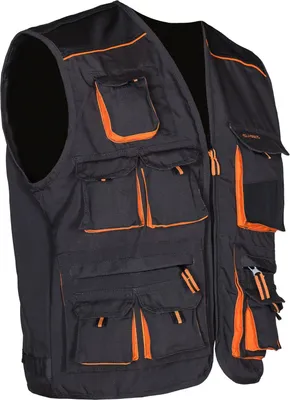 Produktbild von Arbeitskleidung Art.Mas Classic Orange Weste Arbeitsweste Berufsweste Schutzweste Gr. 54