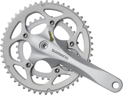Produktbild von SHIMANO Kurbelgarnitur FC-R345 9-fach 170 mm 50-34 Zähne Silber - Effizienter...