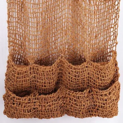 Productafbeelding van Kokos Plantenzakken en Oevermat 100x100 cm met 8 Plantvakken voor Vijver