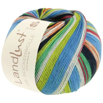 Produktbild von Lana Grossa LANDLUST DIE SOCKENWOLLE 100 g 4-fach Sockenwolle, Farbe:314 - Streifen/Jacquard