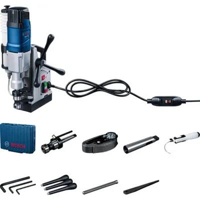 Obrázok produktu pre Bosch GBM 50-2, Priama vŕtačka, Čierna, Modrá, Nerezová oceľ, 510 ot/min, 5 cm, 250 ot/min, 510 ot/min