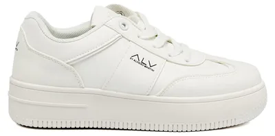 Produktbild von Alviero Martini Damen Sneakers, weiß und schwarz, mit Plateausohle, Schnürung, aus Polyurethan