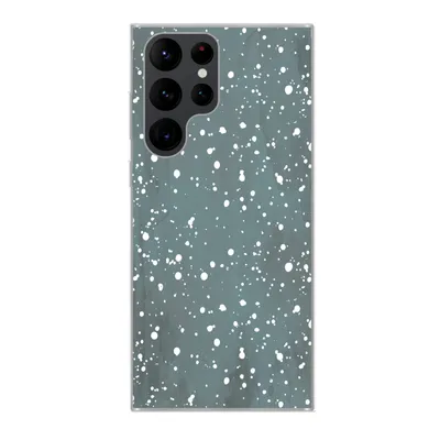 Produktbild von MuchoWow® Handyhülle Schutzhülle Hülle für Samsung Galaxy S22 Ultra Polka dots - Grün - Weiß Silikon Softcase Handy Hülle - Abbildung