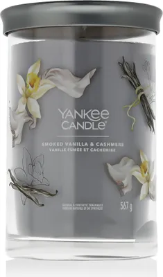 Produktbild von Yankee Candle Signature, Zylinder, Grau, Bernstein, Kaschmirhölzer, Vanille, 100 h, 1 Stück(e)