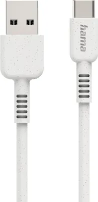 Image de Hama Câble de charge USB-C 'Eco' 1m blanc 00187281