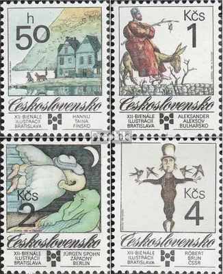 Produktbild von Briefmarken Tschechoslowakei 1989 Mi 3013-3016 (kompl.Ausg.) postfrisch Kinderbuch