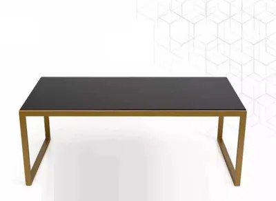 Obrázek produktu pro Konferenční stolek Stůl do obývacího pokoje Rozkládací stůl Design Nerezová ocel Zlatá Moderní