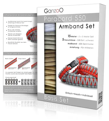 Immagine prodotto di Kit per bracciale da polso fai-da-te in paracord, colore sabbia