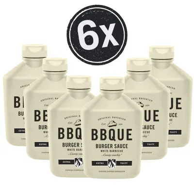 Produktbild von BBQUE Burger Sauce White Barbecue - 6x 400ml