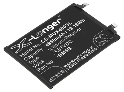 Immagine prodotto di TECHTEK Batteria compatibile con [Redmi] K50i, Note 11T Pro, per [Poco] X4 GT sostituisce BM5G