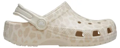 Imagen del producto de Crocs, sandalia clásica con estampado de animales y brillo, para niños, talla 34-35