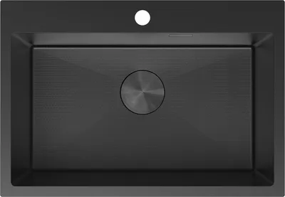 Immagine prodotto di Mexen Solix lavello in acciaio inossidabile a una vasca 650 x 450 mm, nero HC - 6403651000-70HC