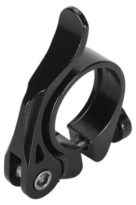 Produktbild von Fahrrad-Sattelstützenklemme, professionell, 31,8 mm Aluminiumlegierung, leichtes Schnellspanner-Fahrrad für Mountain Road, Schwarz