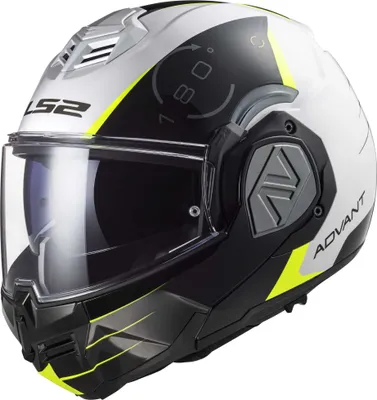 Produktbild von Klapphelm LS2 LS2 FF906 Advant Motorradhelm Motorrad Helm Matt Schwarz Weiß L Sonnenblende 569063102L
