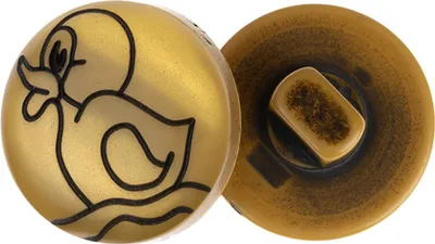 Immagine prodotto di Knoflík - set di 6 pezzi - 15 mm (diametro) - Colore oro