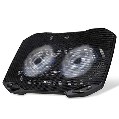 Produktbild von KLIM Pro - Der Kühler für Profis - Laptop PC Support - Einfach zu transportieren - 10" bis 15,6" - Zusätzlicher USB-Port - Weiß