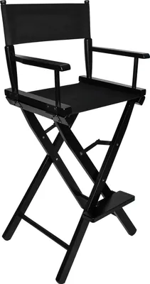 Produktbild von Beautylushh Schminkstuhl Universal Tragkraft bis 140 kg Wasserdichtes 600 Oxford-Gewebe - Stuhl Faltbar Schwarz Aus Holz und Eisen 25414