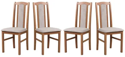 Produktbild von ESSZIMMERSTUHL - 4er-Set Bos 7 hell nussbaum soro 23