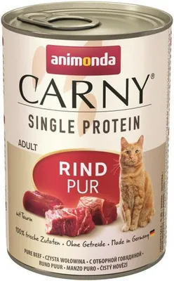 Produktbild von Katzenfutter nass animonda CARNY Single Rind pur 400 g