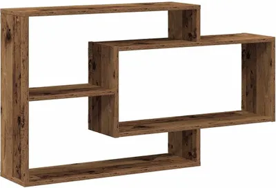 Produktbild von vidaXL Wandregal Altholz-Optik 104x20x58,5 cm Holzwerkstoff