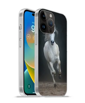 Produktbild von MuchoWow® Handyhülle Schutzhülle Hülle für Apple iPhone 14 Pro - Softcase Pferd - Pilz - Sand Silikon Softcase Handy Hülle - Umschlag