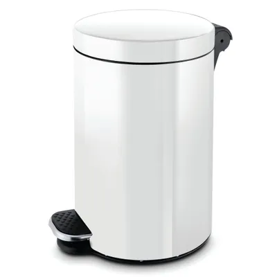 Image de Alda Seau à pédale Seau à cosmétiques 3 litres Poubelle F610E blanc