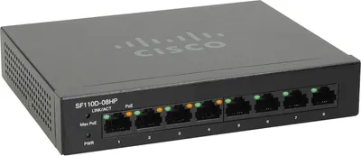 Obrázek produktu pro Cisco Small Business SF110D-08HP, Nespravované, L2, Fast Ethernet (10/100), Plně duplexní režim, Podpora napájení po Ethernetu (PoE)