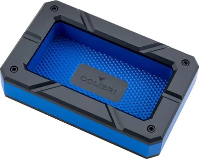 Produktbild von Colibri Zigarrenascher Aluminium Rally schwarz/blau
