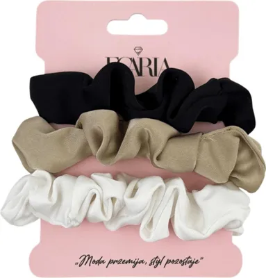 Immagine prodotto di ECARLA - Set di fasce per capelli in bianco, beige e nero, 3 in 1