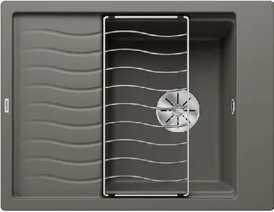Produktbild von Blanco Elon 45 - Silgranitspüle, 650x500 mm, mit Zubehör, InFino, grau 527250