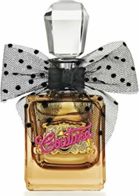 A bottle of Juicy Couture Viva La Juicy Gold Couture eau de Parfum.