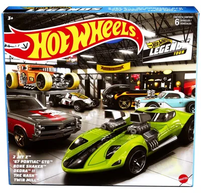 Produktbild von Hot Wheels HW Legends-Multipacks mit 6 Spielzeugautos, Geschenk für Kinder & Sammler