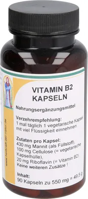 Produktbild von Reinhildis-Apotheke Vitamin B 2 Kapseln, 90 St. Kapseln