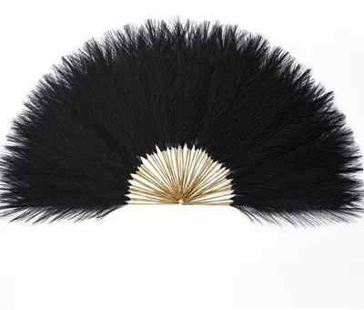 Zdjęcie produktu dla Czarna sztuczna trawa pampasowa, 45 cm – dekoracja do salonu w stylu boho