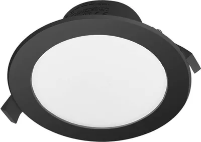 Produktbild von Prios LED-Einbaustrahler Rida, schwarz, 14,5 cm, 12 W, CCT