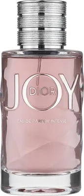 A close-up studio shot of a Dior Joy Intense Eau de Parfum bottle.
