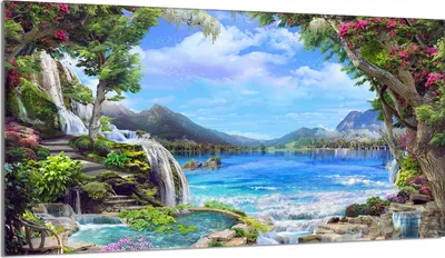 Produktbild von Glasschutzplatte für den Herd 90x52 Berge