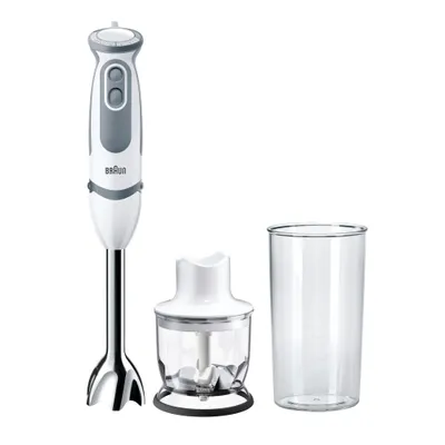 Produktbild von Braun MultiQuick 9 MultiQuick 5 Vario MQ 5220 WH, Pürierstab, 0,6 l, 1,2 m, 1000 W, Grau, Edelstahl, Weiß