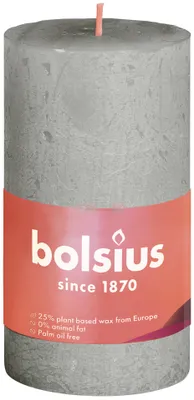 Obrázek produktu pro Bolsius Rustik Stumpenk.foggy green